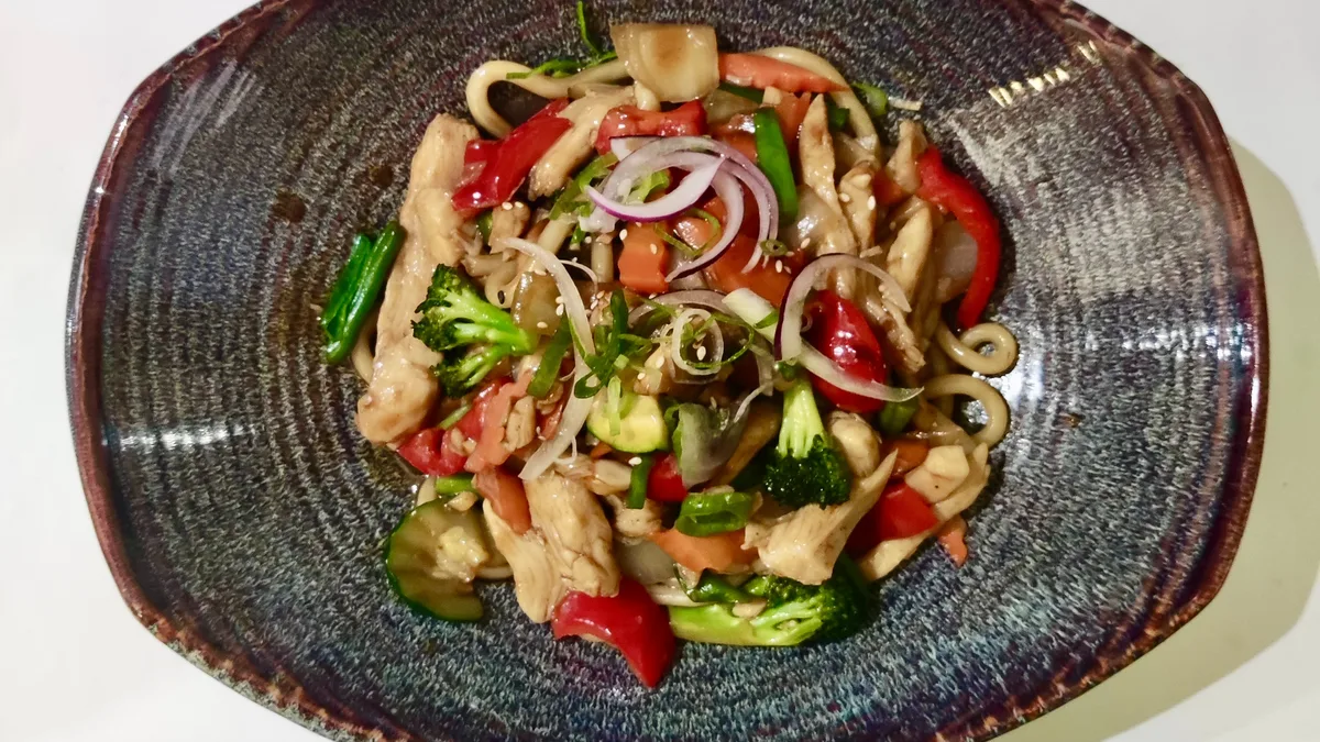 Chicken Udon s Teriyaki omáčkou