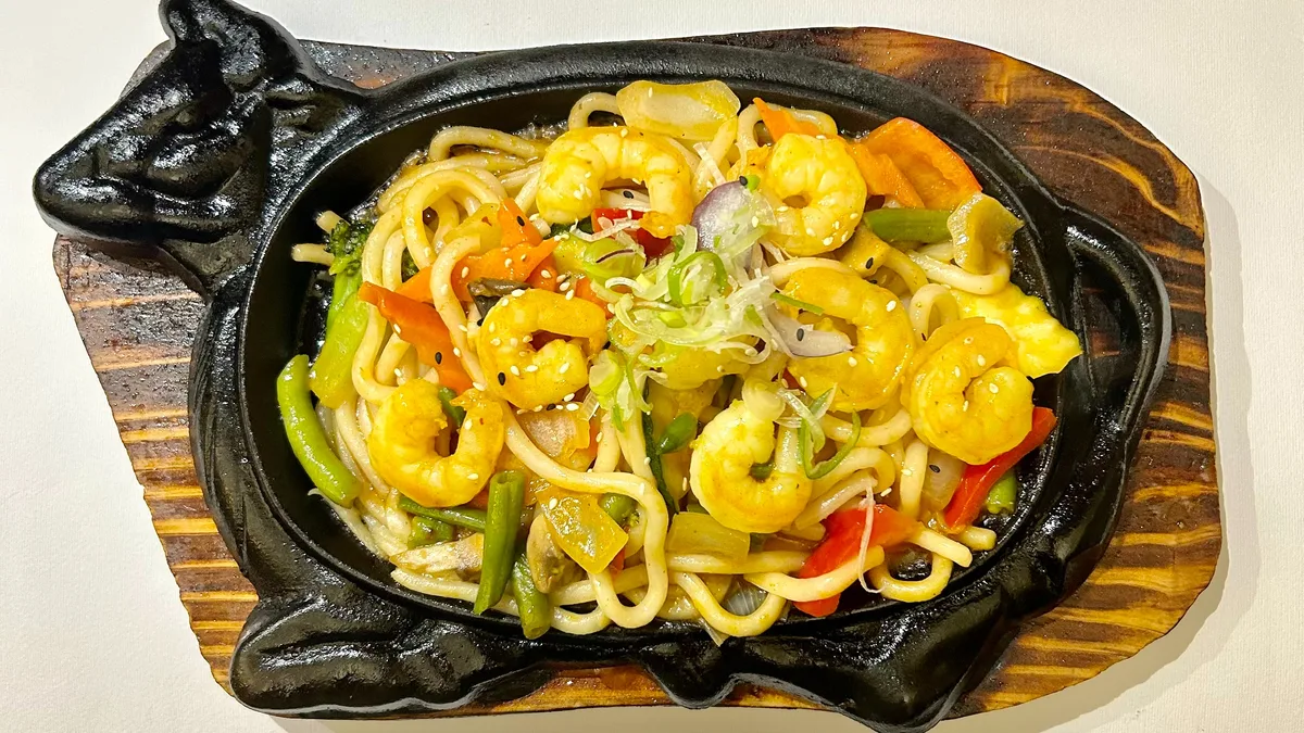 Hot Schrimps Teriyaki Udon