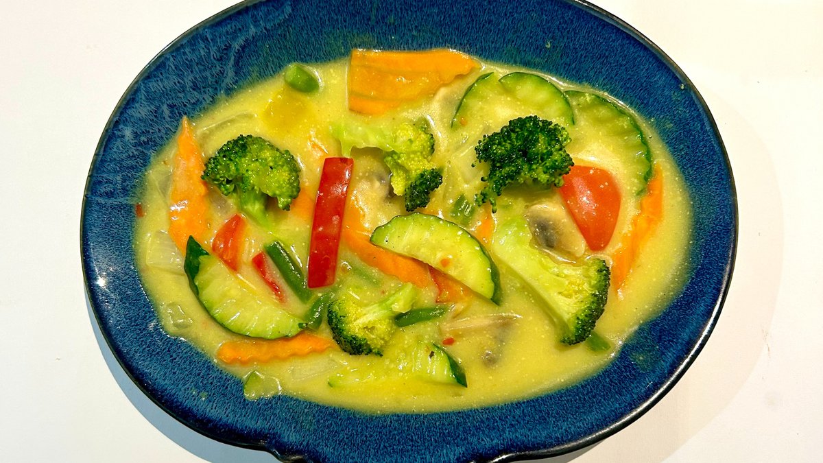 Restovaná zelenina na kokosovom kari 🌶️