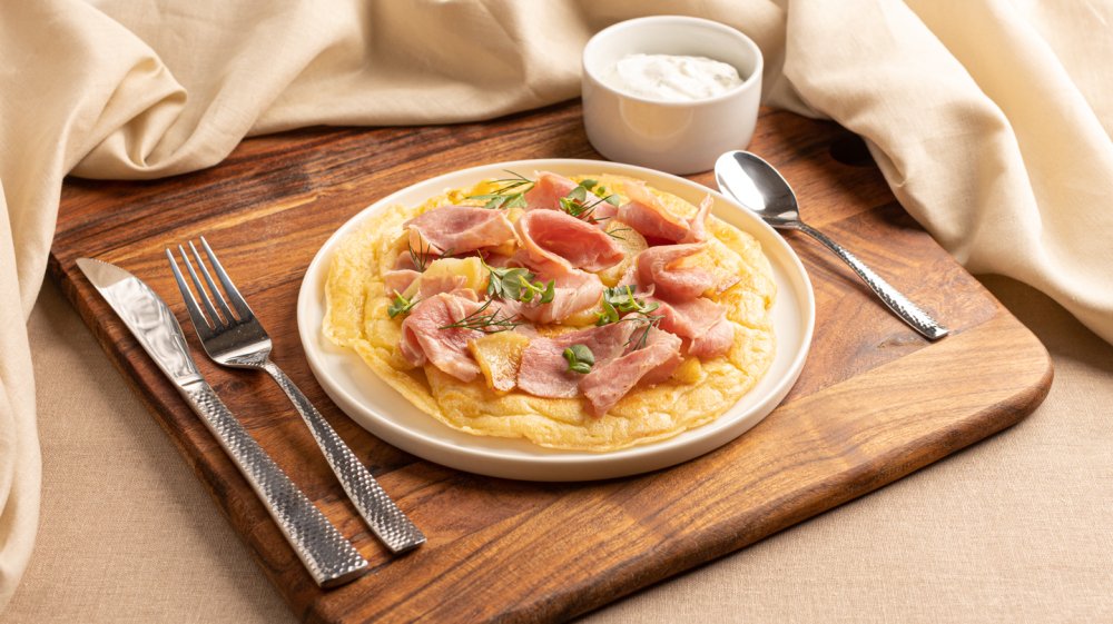 Baked Potato and ham