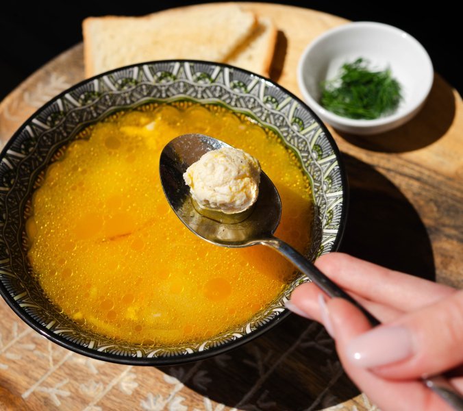 Soup with meatballs