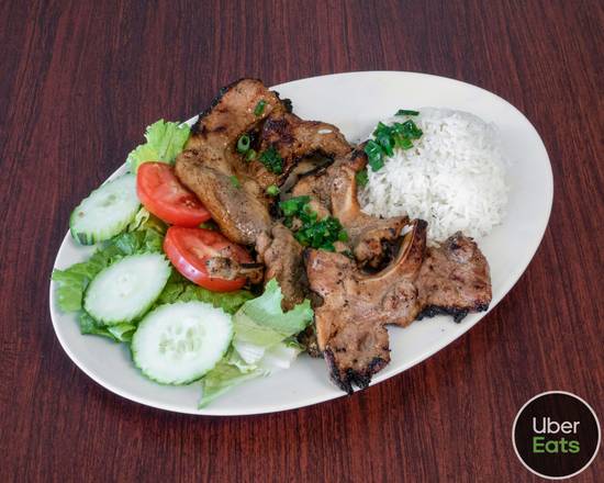 Grilled Pork Chop with Steam Rice (Com Suon Nuong)
