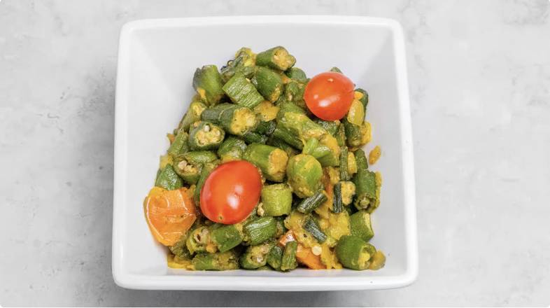 Punjabi Bhindi- with 8 oz rice