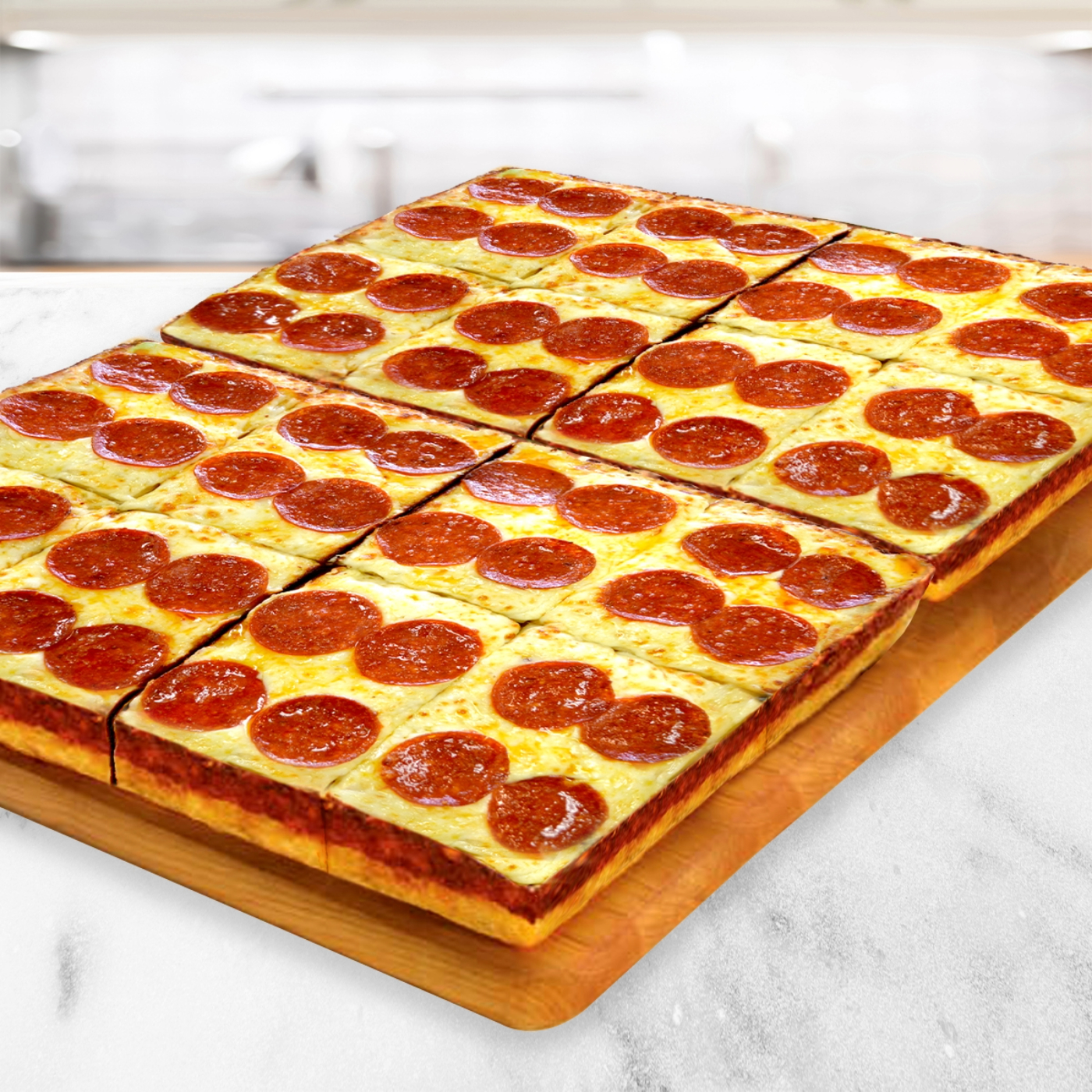 Giant Deep Dish Pepperoni Pizza