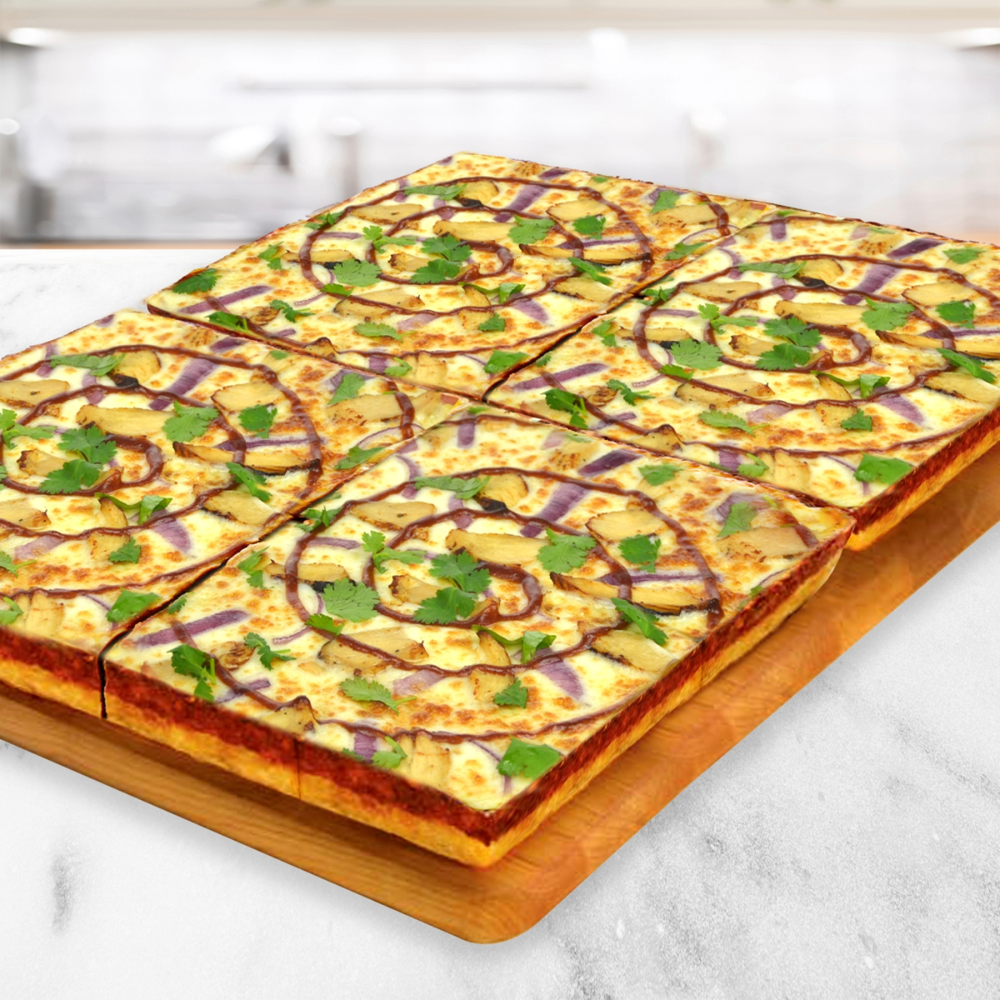 Giant Deep Dish Piara BBQ Chicken Pizza