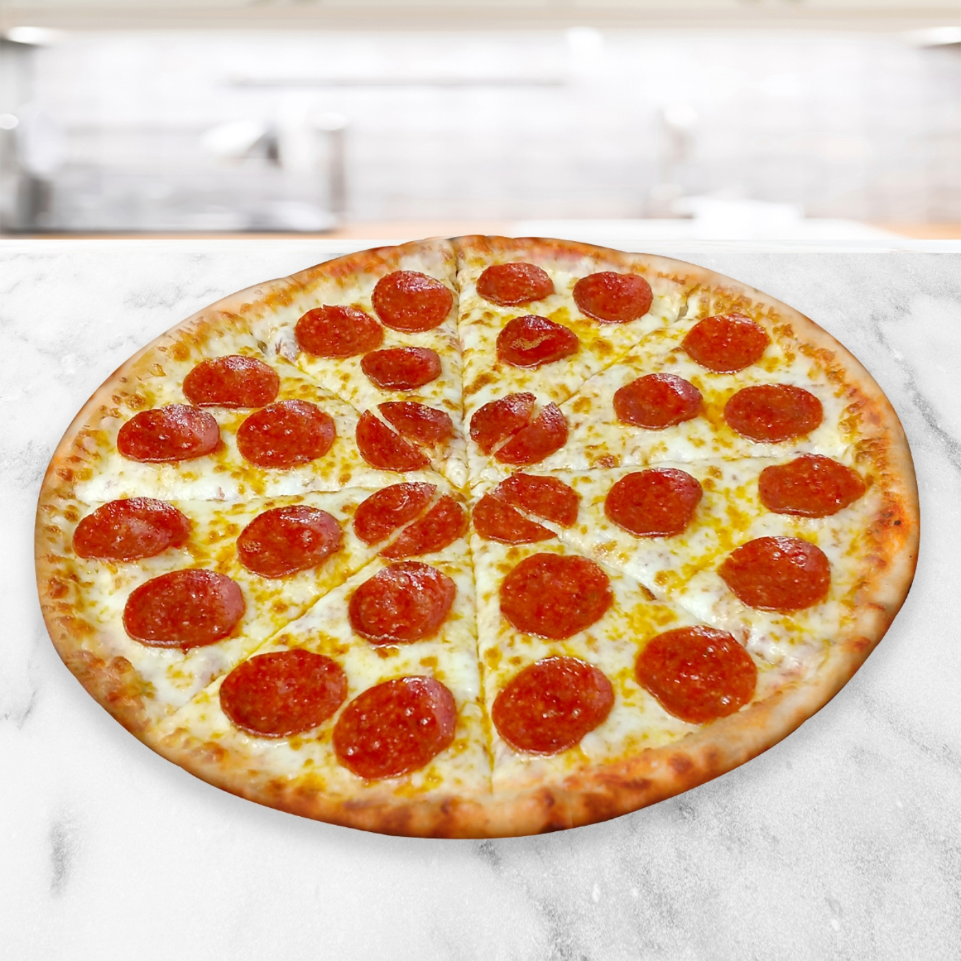 Large Thin Crust Pepperoni Pizza