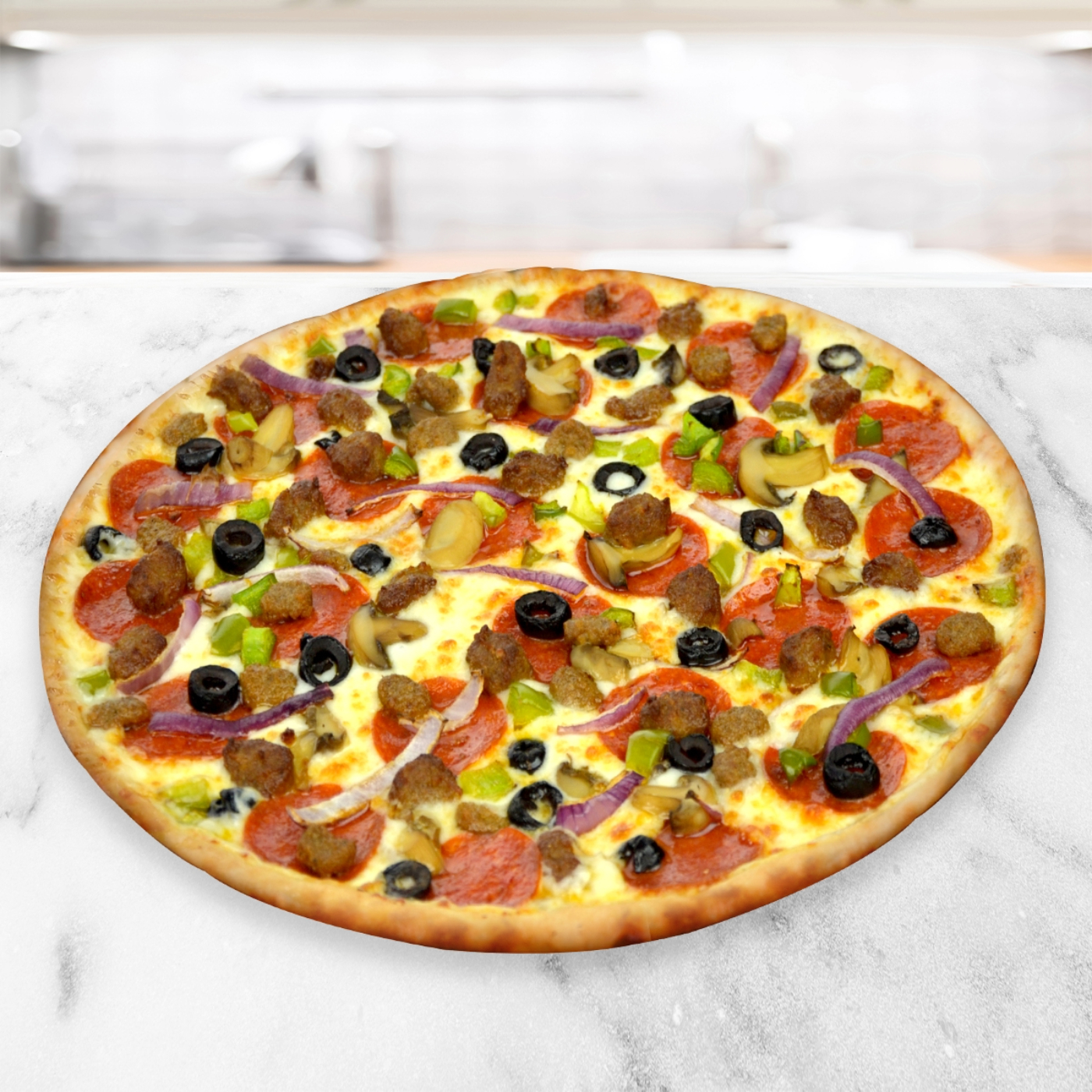 Large Thin Crust  Supreme Pizza