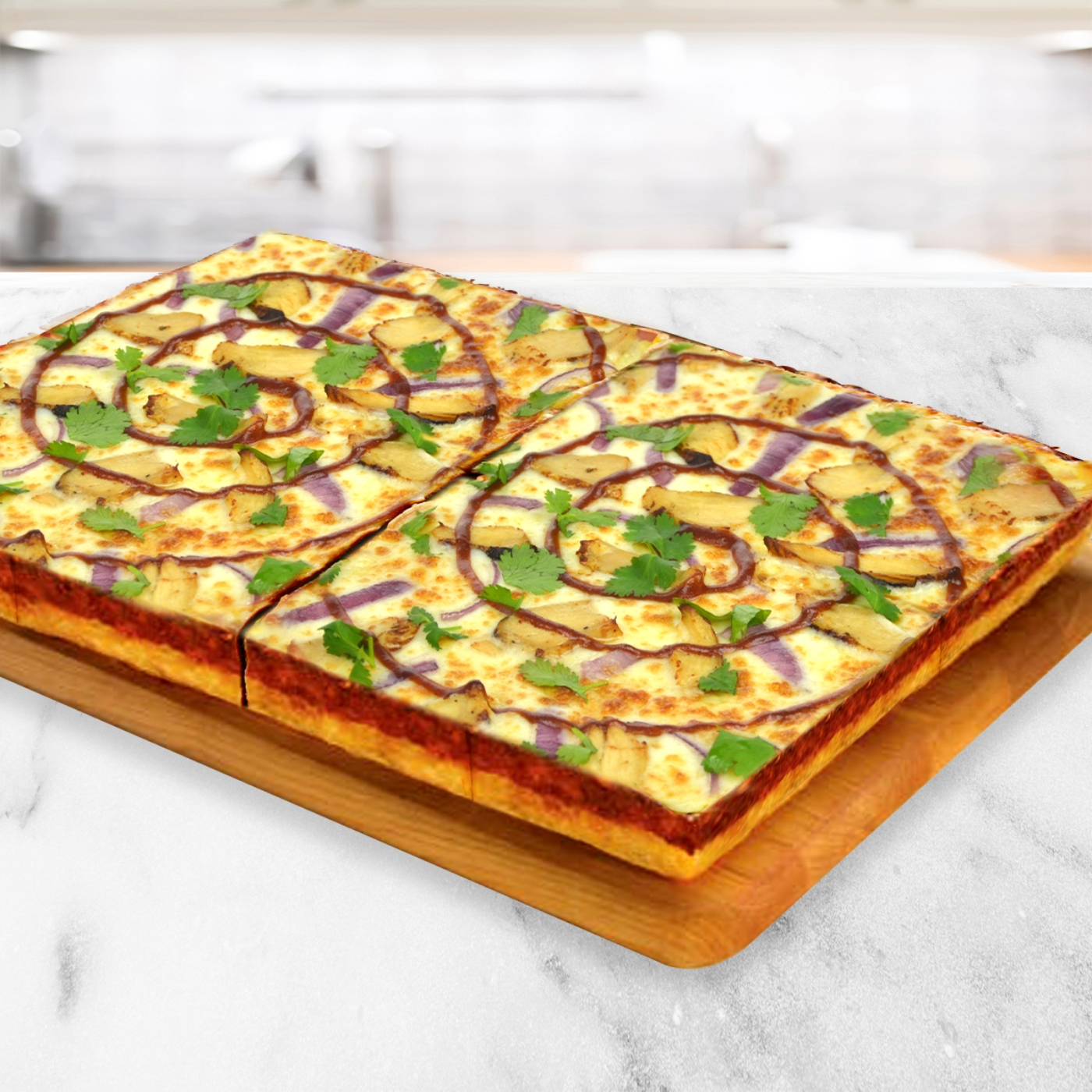 Piara Deep Dish BBQ Chicken Pizza