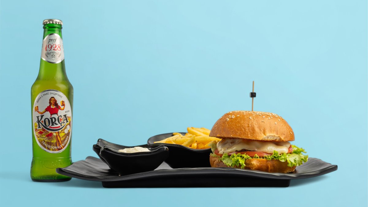 Cheeseburger, Fries and Beer