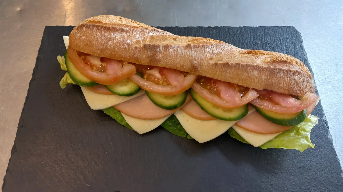 Cold Baguette Turkey and Cheese