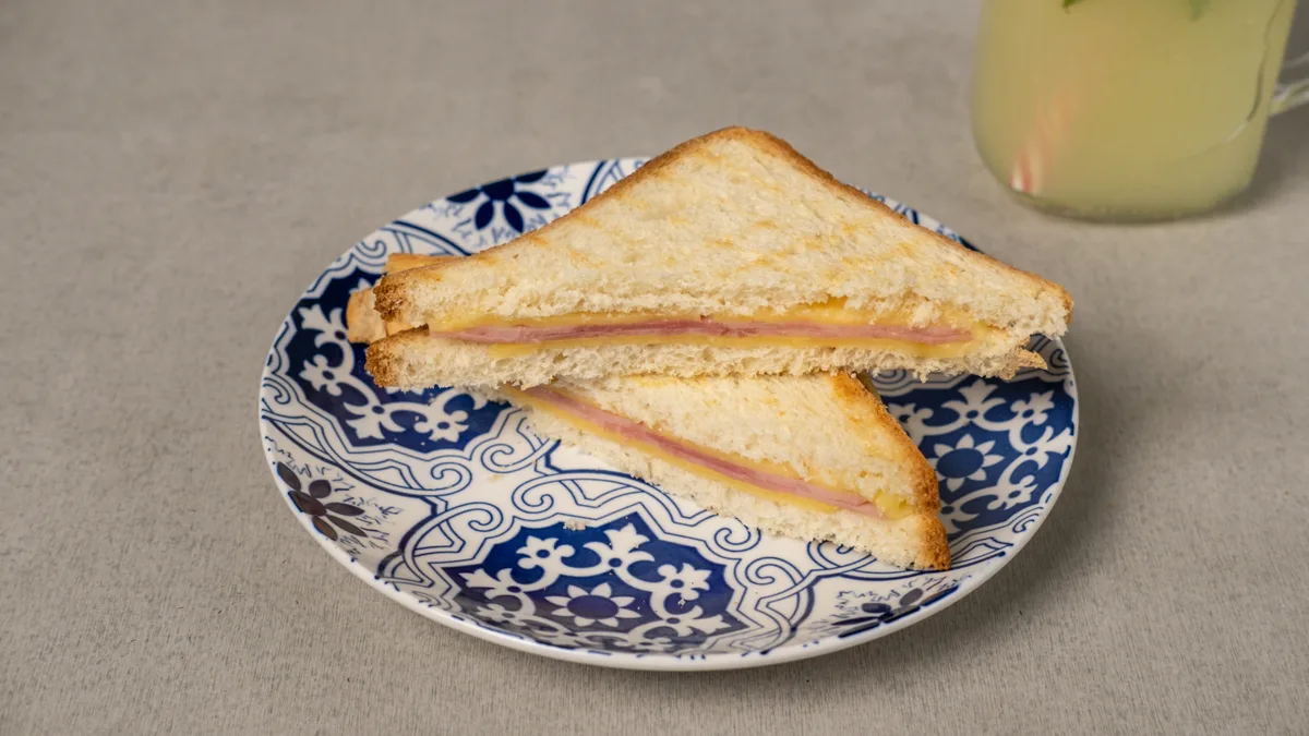 Hot Ham and Cheese Sandwich