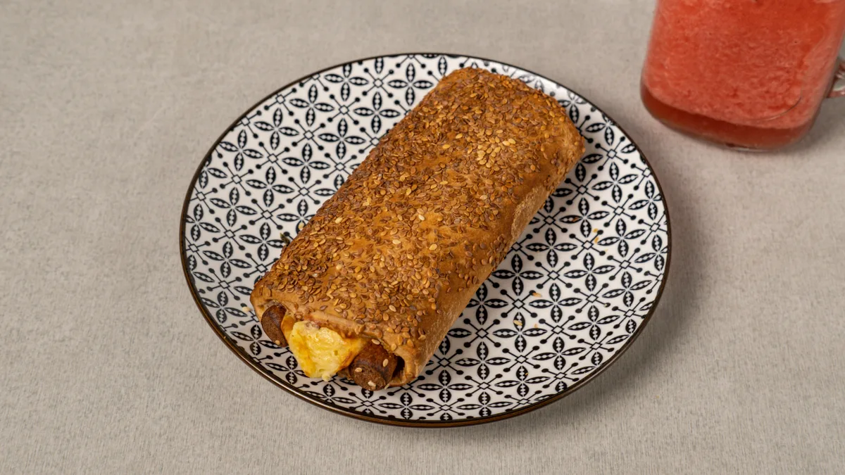 Sausage Roll with Double Sausage and Cheese