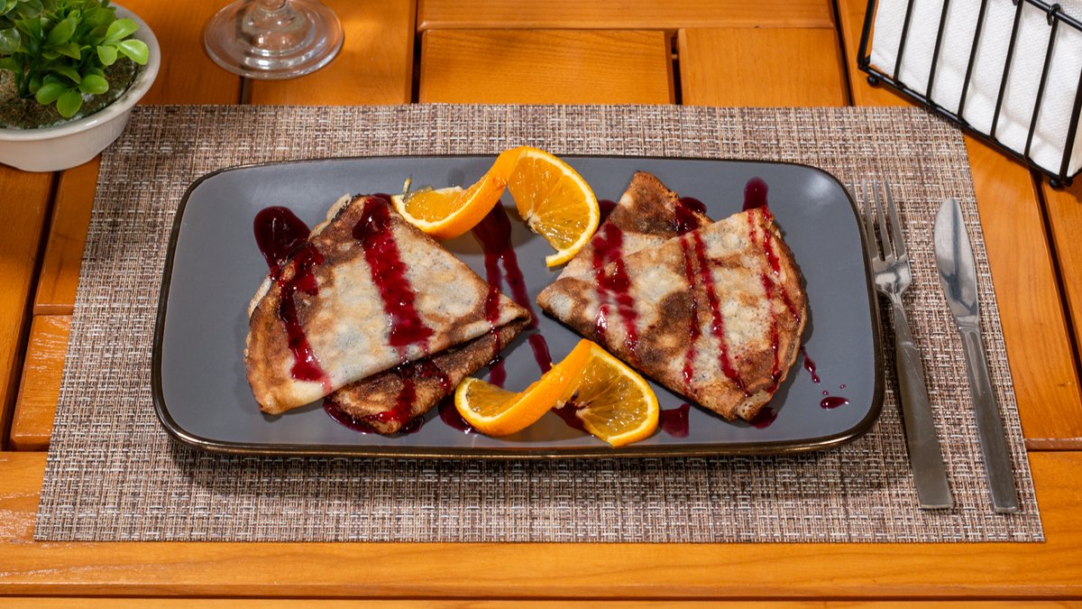 Clătite cu dulceață