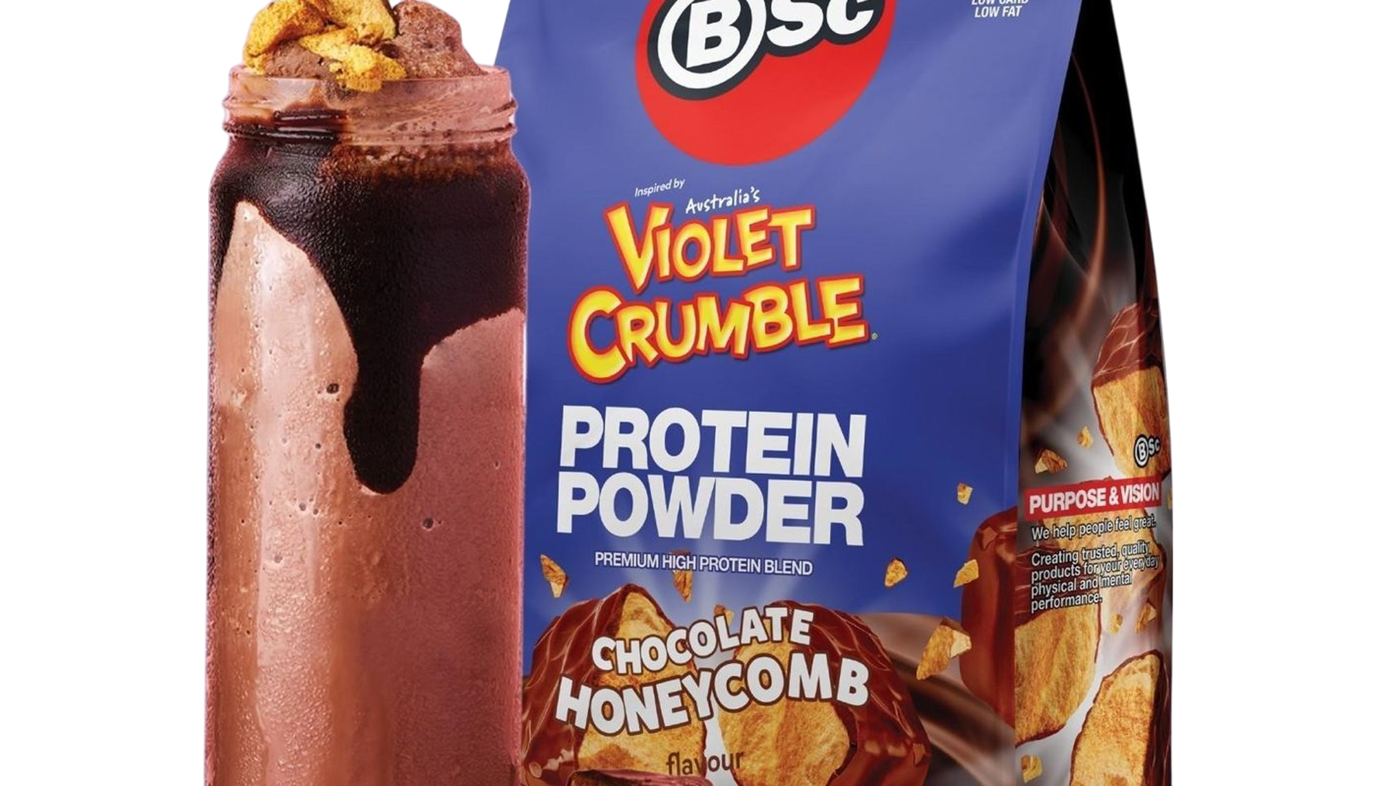 Choc Honeycomb Protein Shake