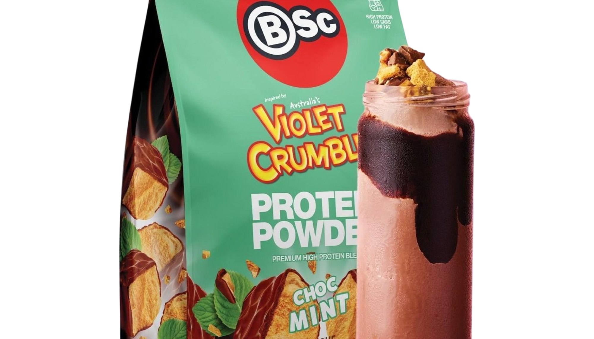Choc Mint Honeycomb Protein Shake