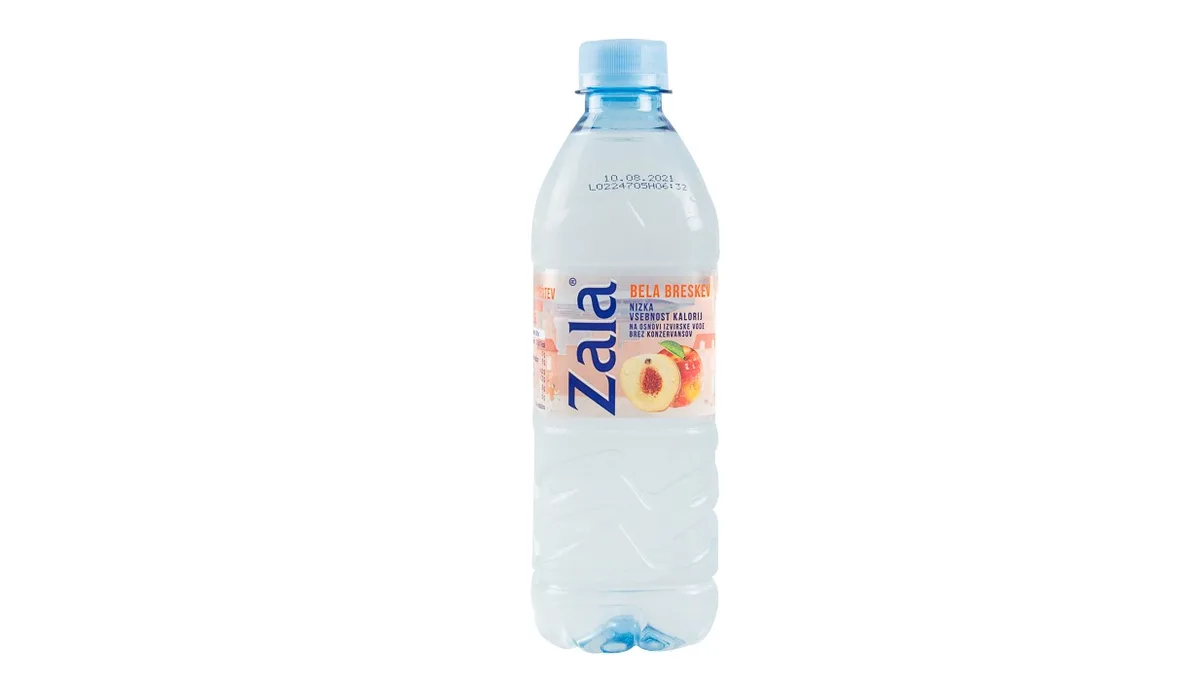 Zala voda z okusom breskve 0.5 l