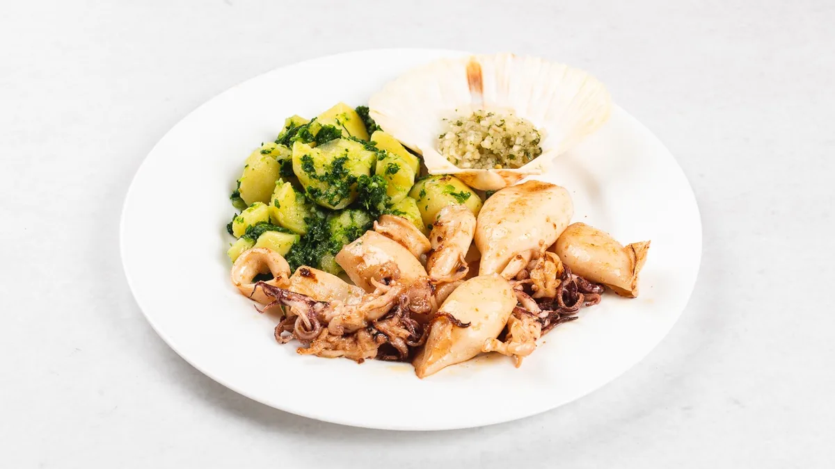 Grilled calamari