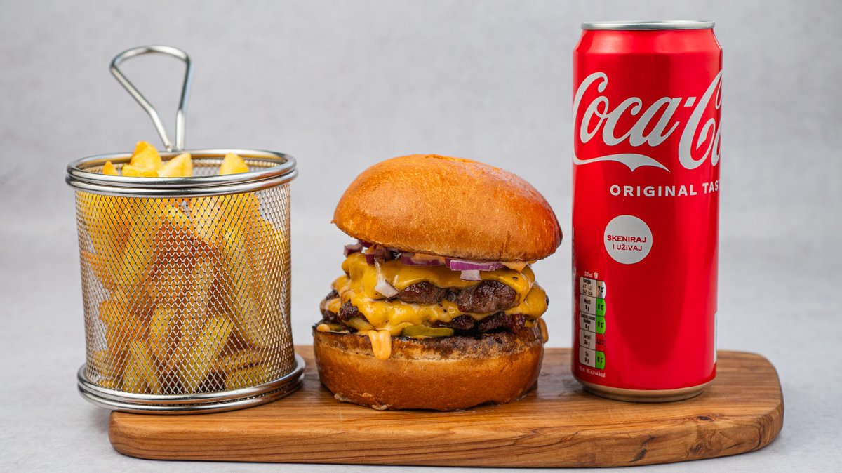 Combo Double Clasic burger