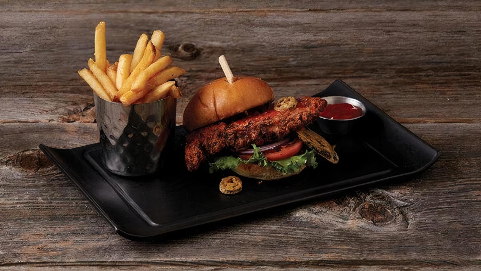 Crispy Buffalo Chicken Burger