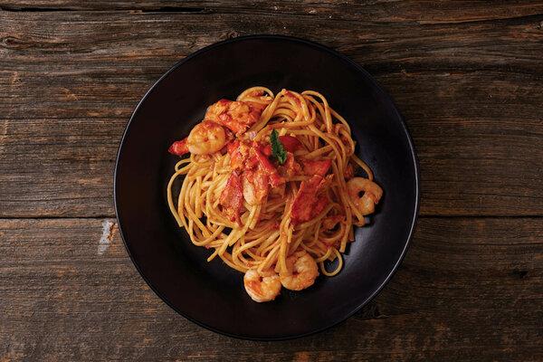 Lobster and Shrimp Linguine