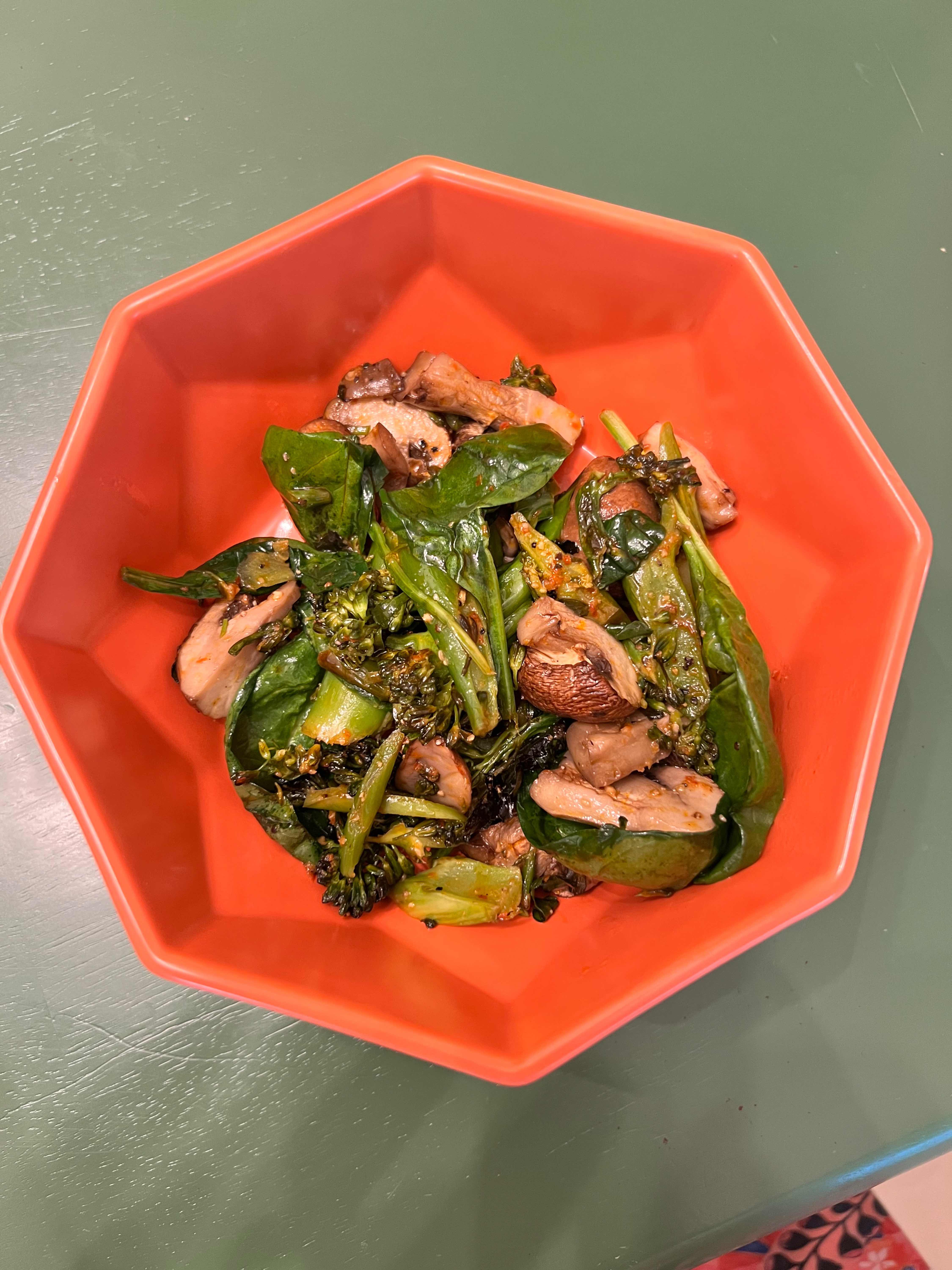 Side Broccolini + Mushrooms