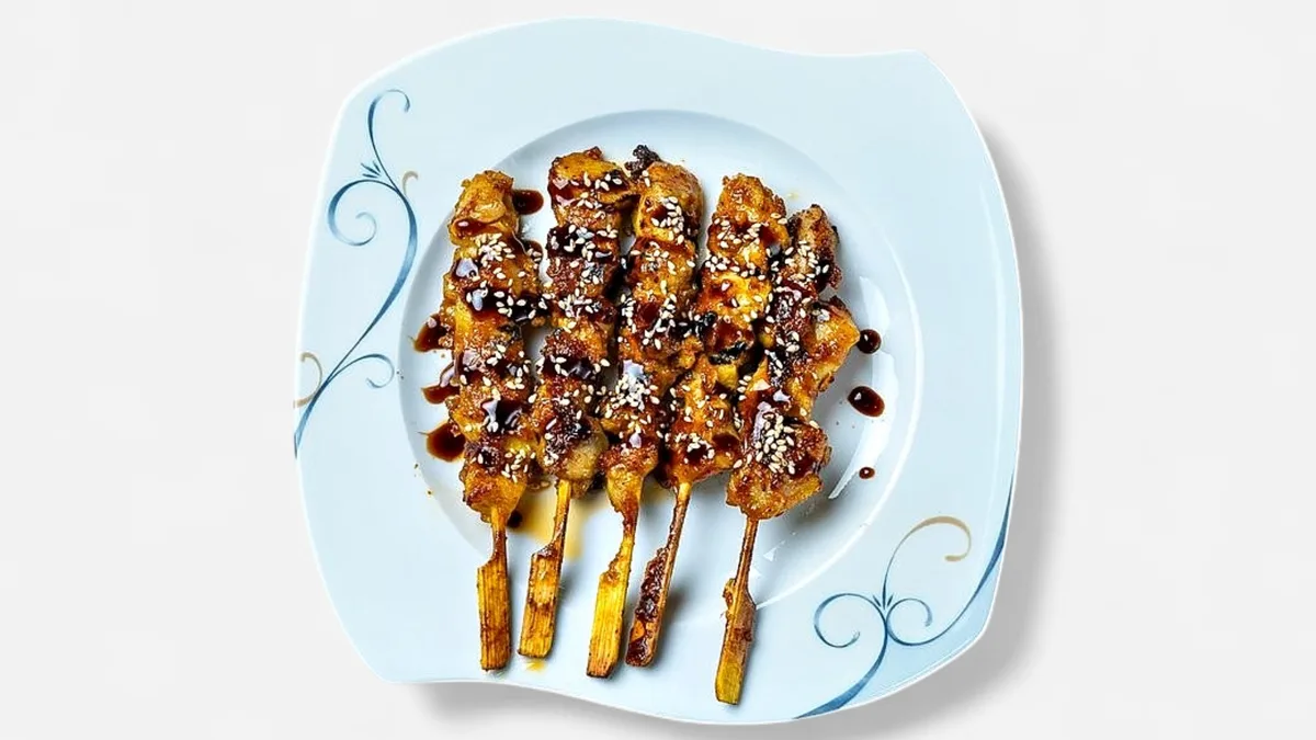 Japanilainen kana-varrastikut (Yakitori)  5kpl 照烧鸡肉串