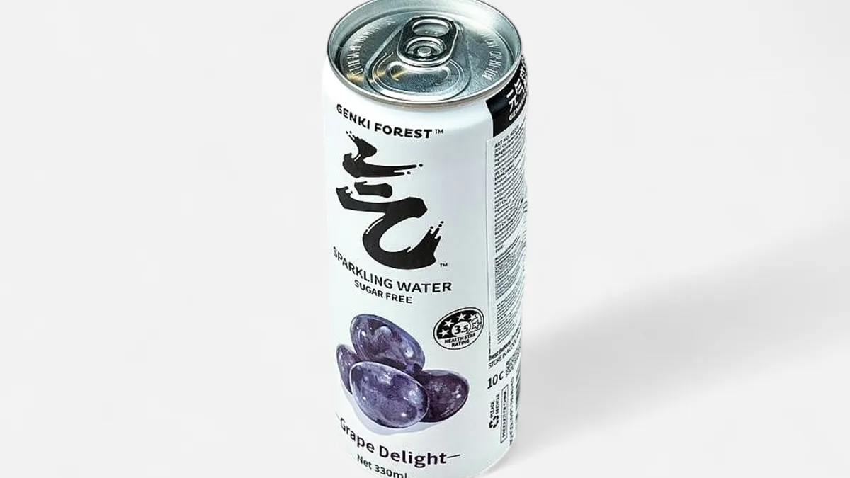 Qi Grape Sparkling Water -Sugger  free