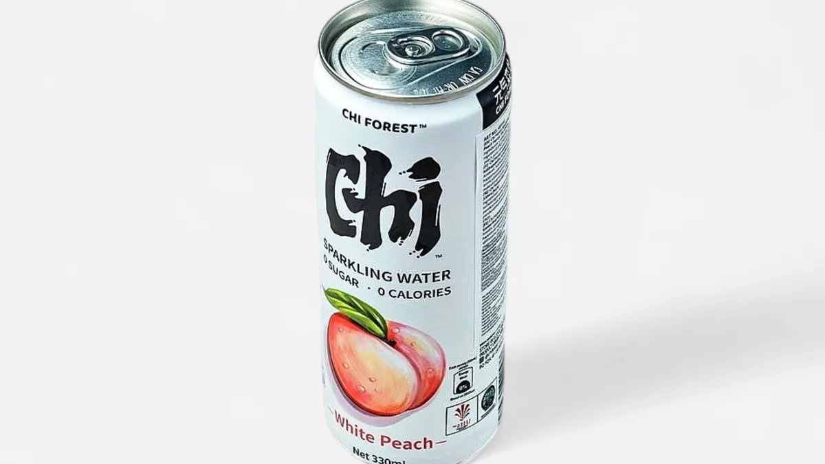 Qi Peach Sparkling Water -Sugger  free