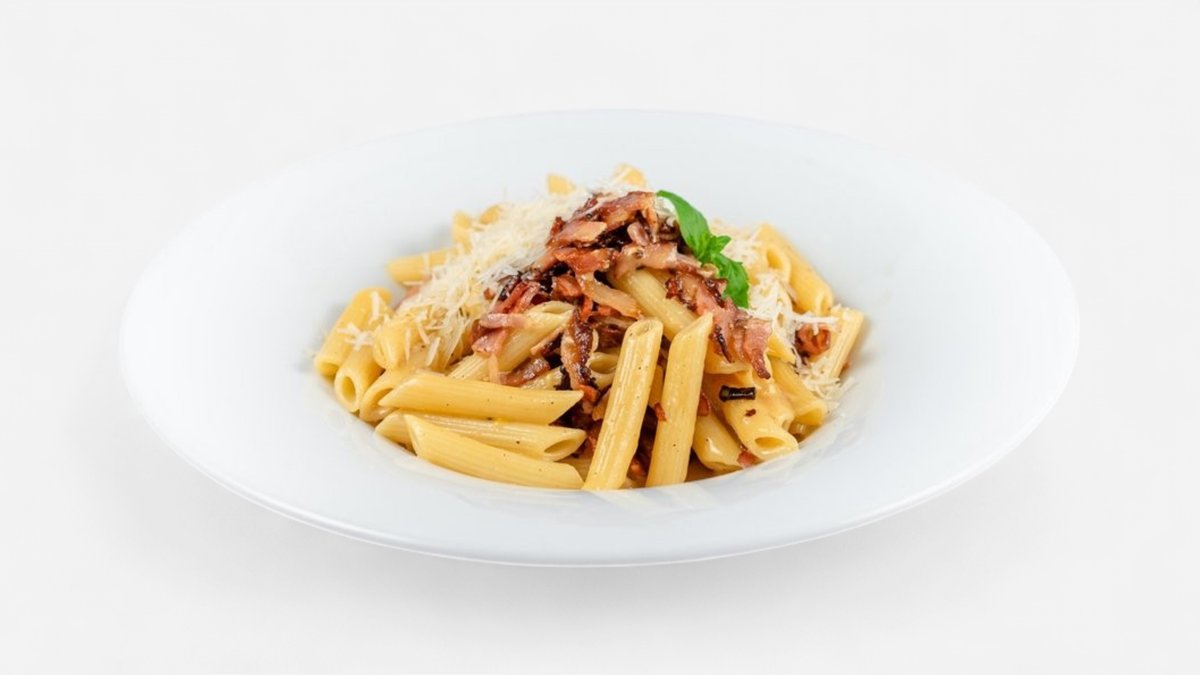 Penne carbonara