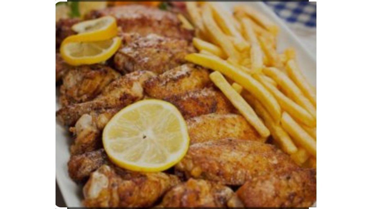 Krilca na žaru 350g + pomfrit 150g