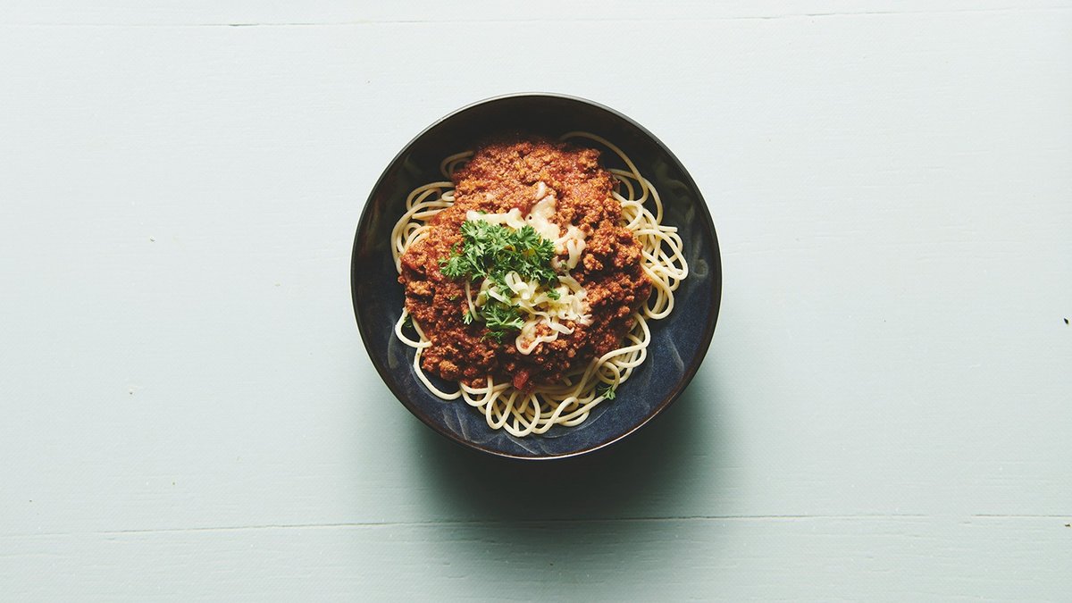 Børne pasta med kødsauce