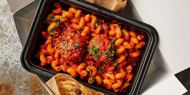 Meatballs and Cavatappi