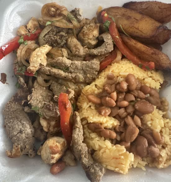 13. Mixed Grilled Strips of Chicken and Steak