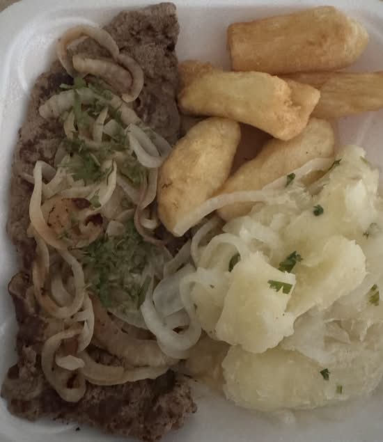 7. Grilled Steak with Onions
