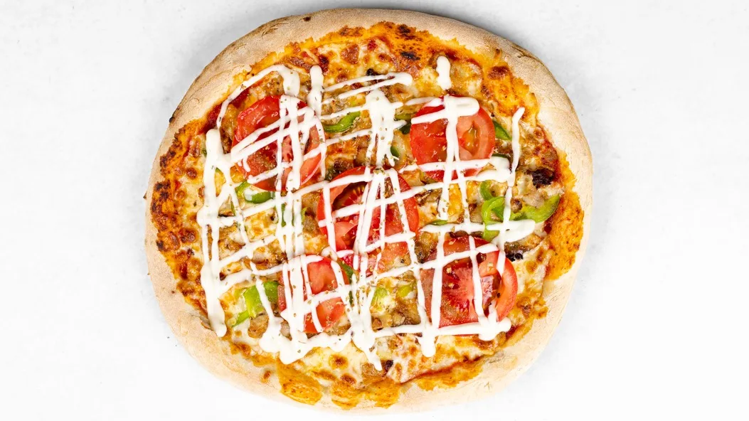 Kebab pizza
