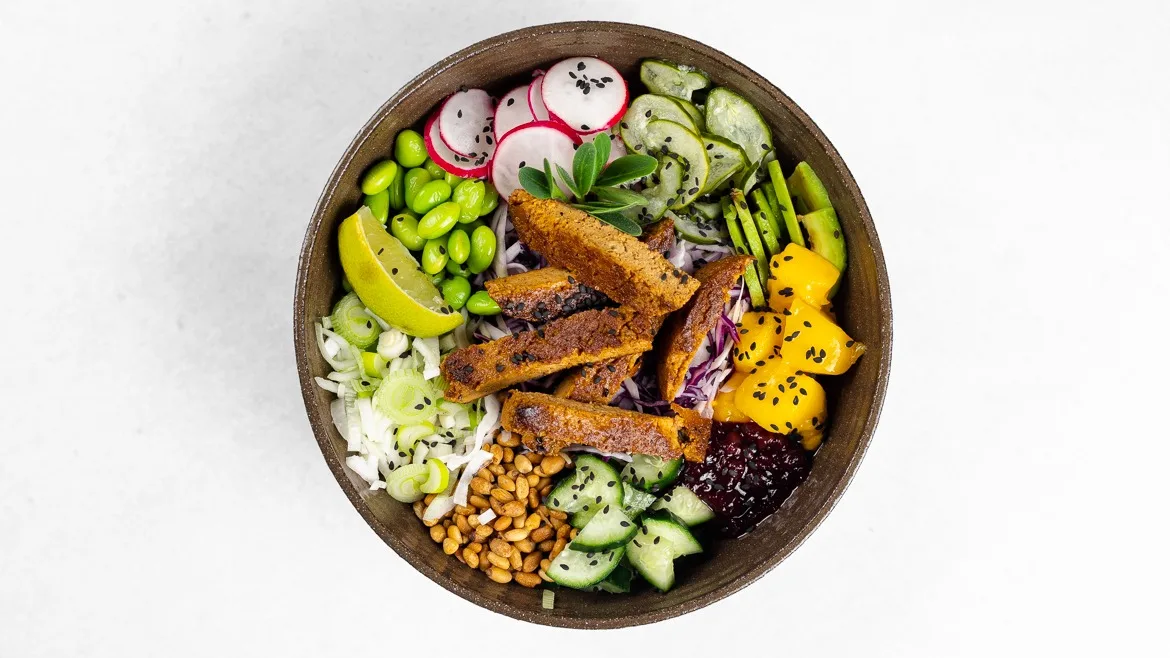 Seitan poke (vegansko)