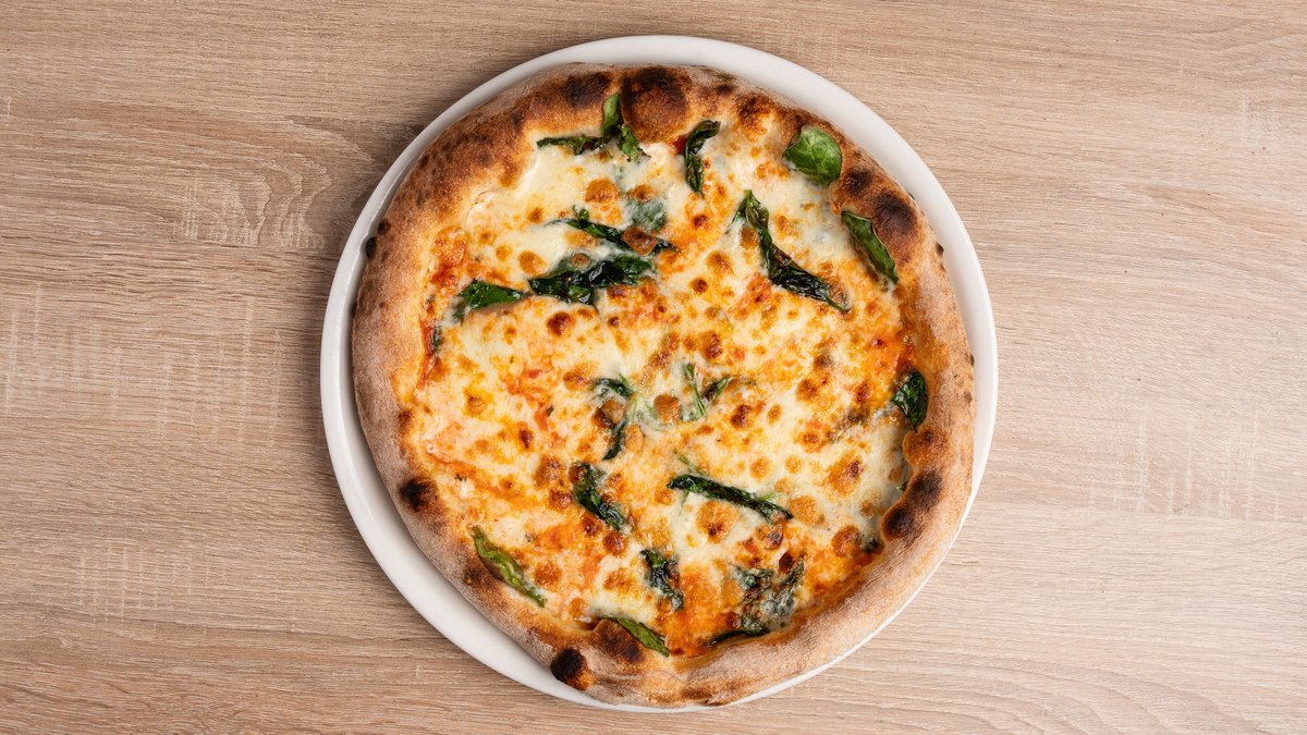 Gorgonzola spinaci aglio pizza (32 cm)
