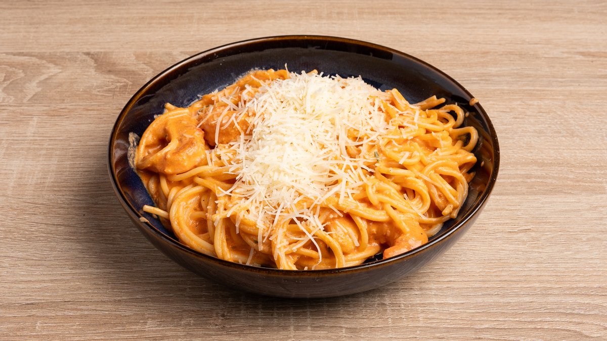 Spaghetti gamberoni paradicsomosan