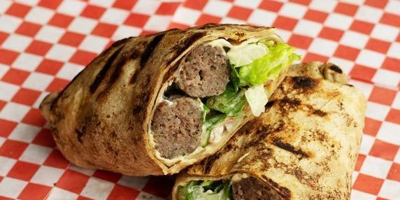 Beef Kufta Wrap