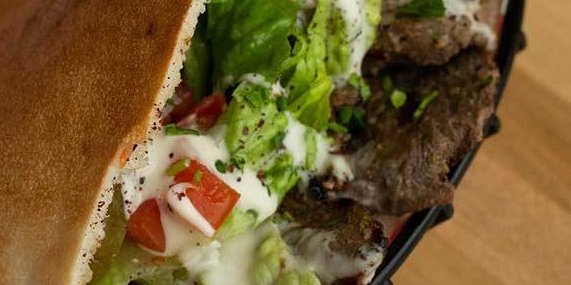 Beef Shish Kebab Sandwich Pita