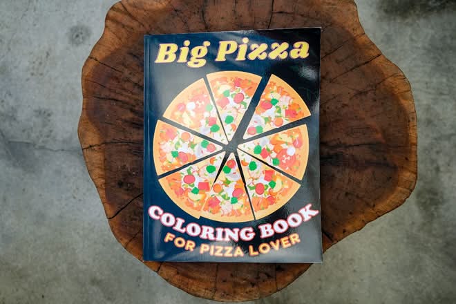 COLORING BOOK FOR PIZZA LOVER