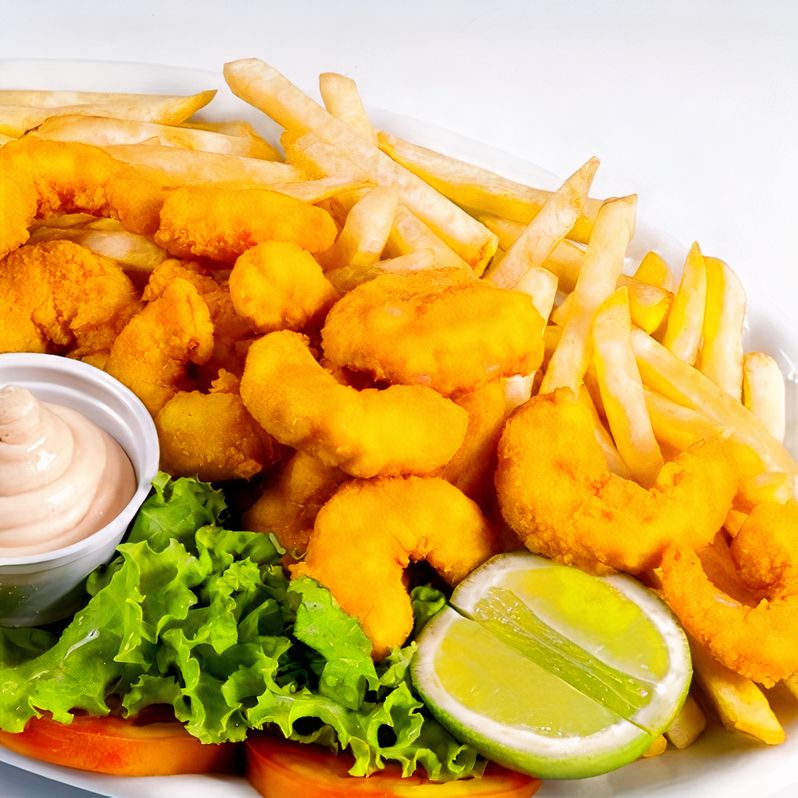 Camarão a Milanesa
