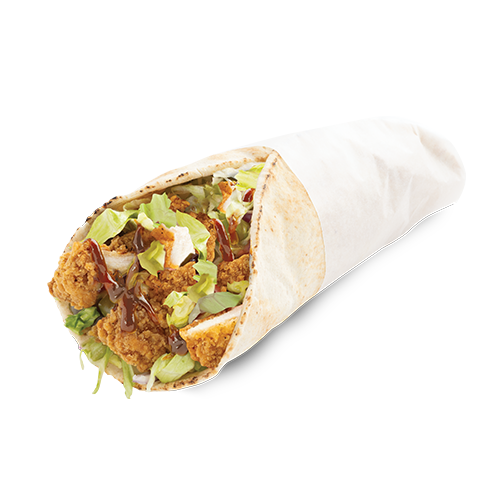 Honey Garlic Crispy Chicken Wrap