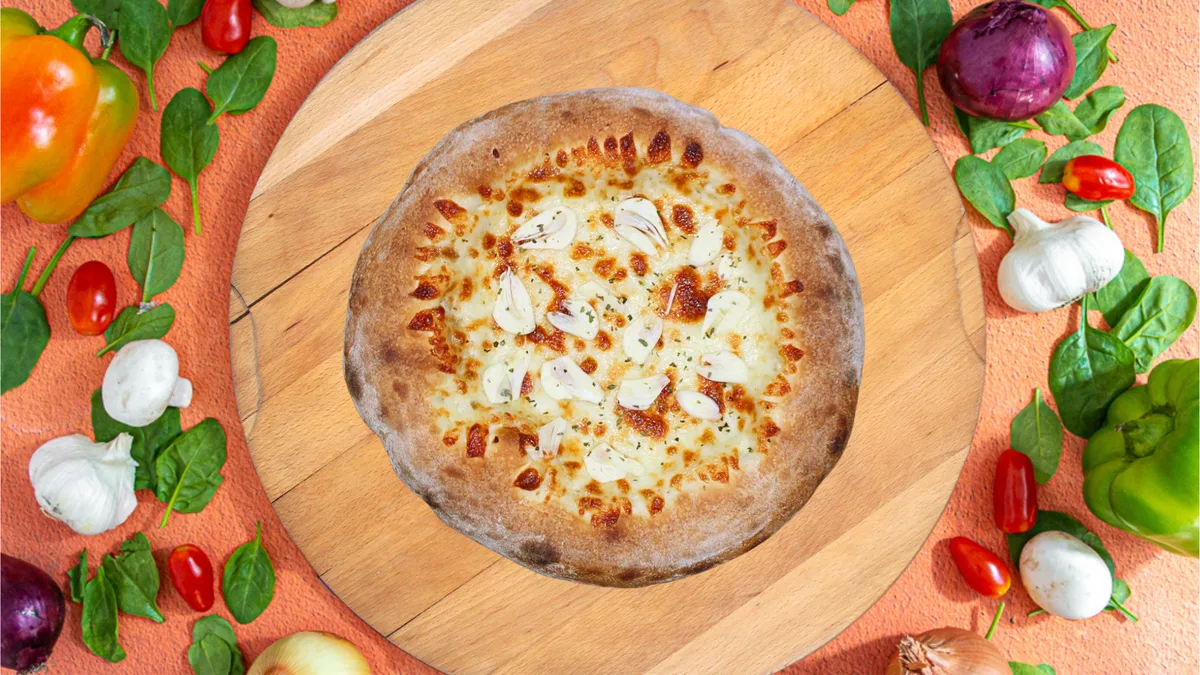 Focaccia Bread z serem i czosnkiem
