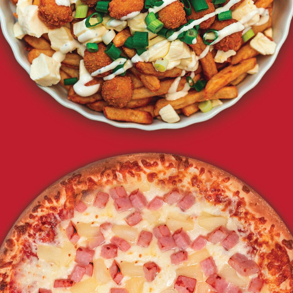 Pizza Moyenne + Poutine  /  Medium Pizza + Poutine