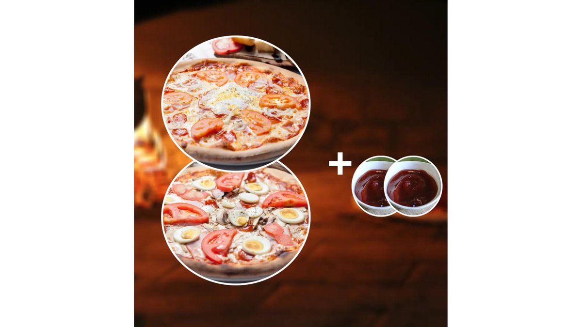 Oferta Deluxe 2 pizza si 2 sosuri