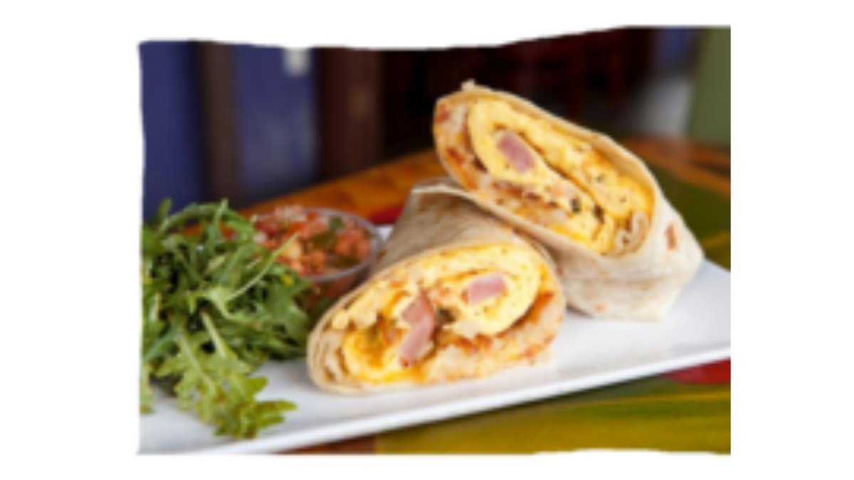 Omlet u tortilji slanina
