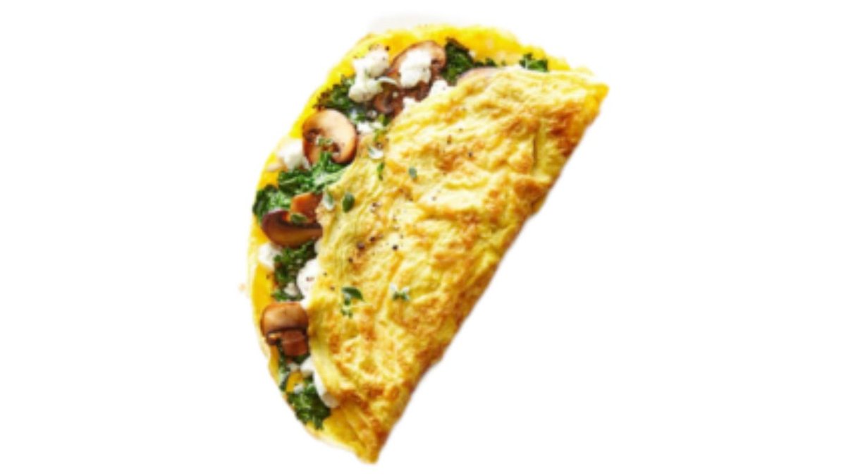 Omlet u tortilji šunka