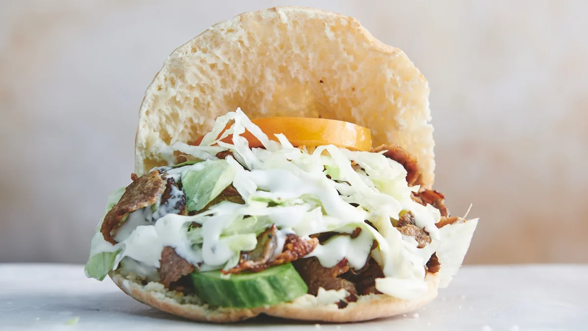 Pitabrød shawarma