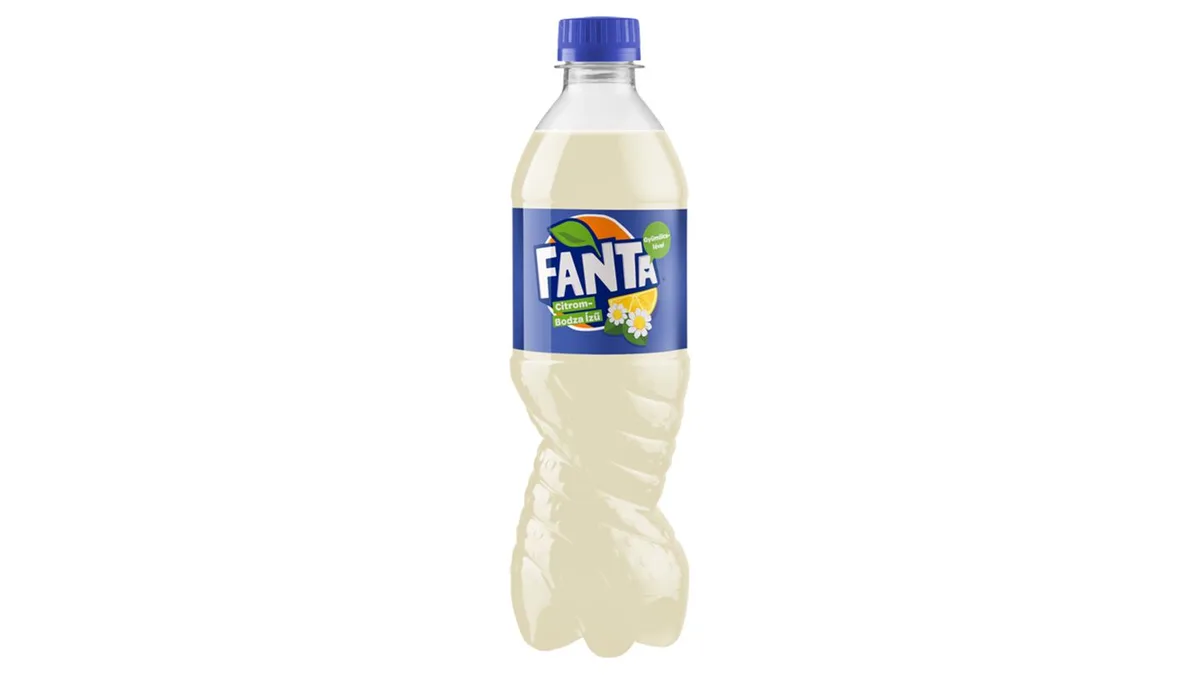 Fanta citrom-bodza ízű energiaszegény szénsavas üdítőital cukorral és édesítőszerekkel 500 ml
